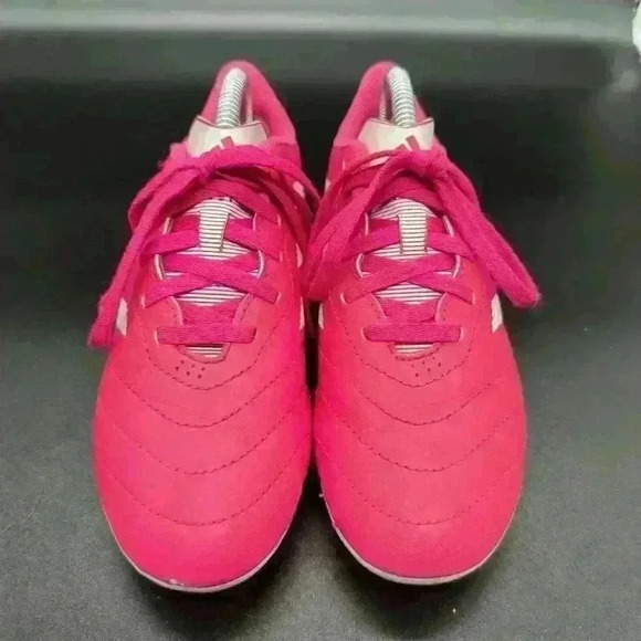 ADIDAS Goletto VIII FG Kids size 2 Soccer Cleats Hot Pink/White Great Condition - Picture 4 of 8